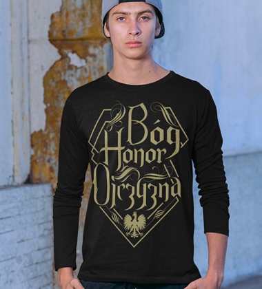 Bluzka B-H-O NAPIS PIASKOWY